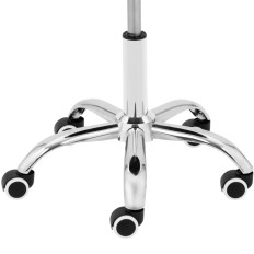 Stool Cosmetic Stool on wheels up to 120 kg Lecco - black