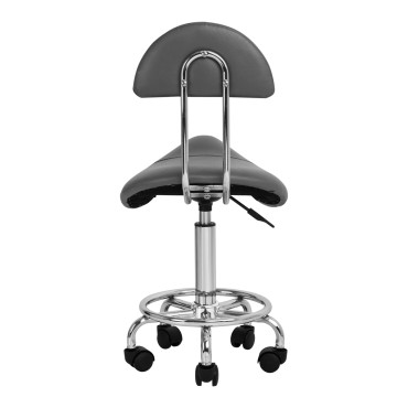 Tabouret cosmétique 6001 gris — vue arrière