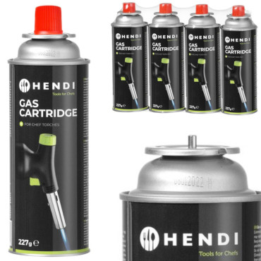 Kartouk Gasgas till spis och brännare Hendi 199039 - 4PCS-uppsättning