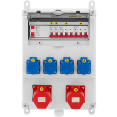 Električni prekidač 4 x Schuko diferencijalni rezač 4 x instalacija