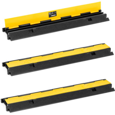 Limite de proteção de borracha de pista 1 m - 3 pcs definido.