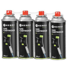Gás gás Kartouk para o fogão e queimador Hendi 199039 - 4PCS Set