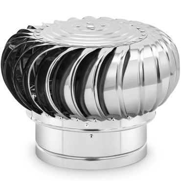 Fôringshode ventilasjon av stål. 25 cm