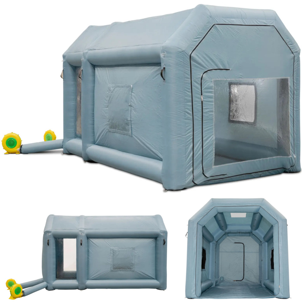 Cabine da câmara de pintura inflável com um fã 4 x 2,5 x 2,5 m