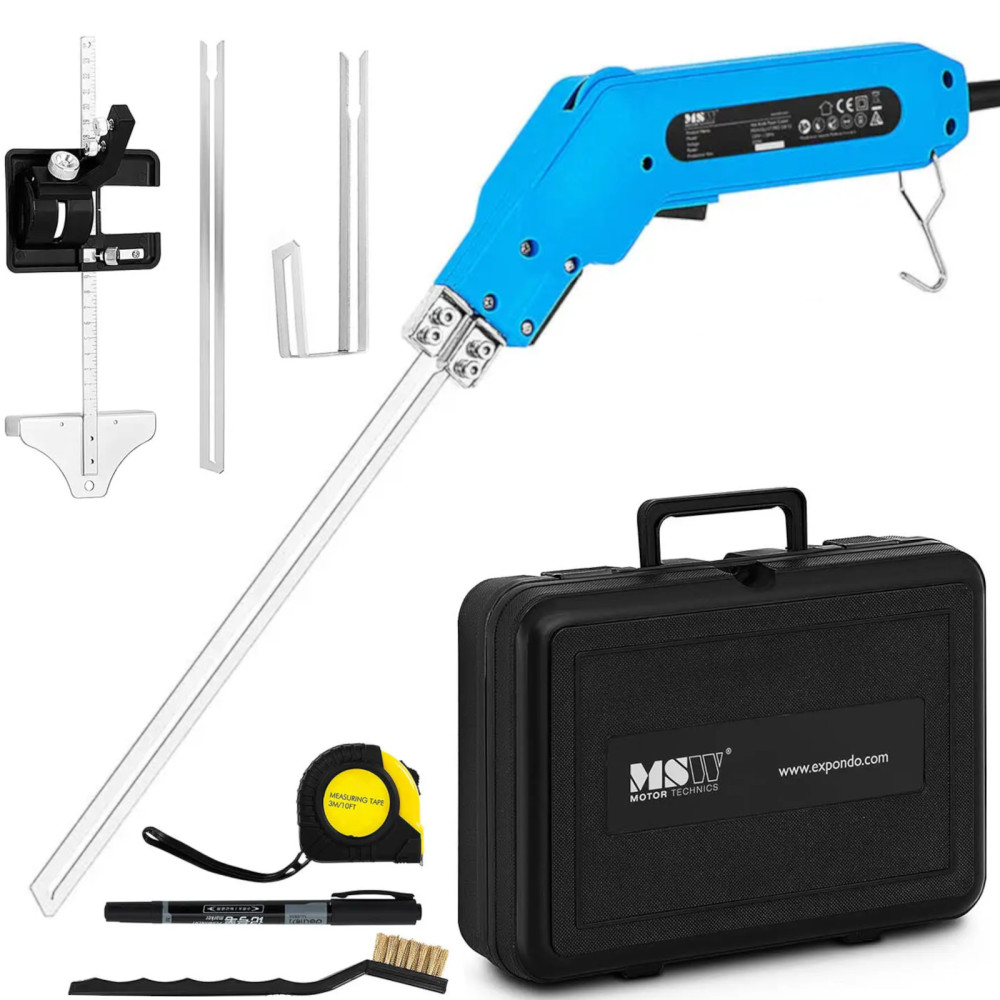 Termisk kniv för skärning av polystyren med en 250 mm 500C 250 W Guide - Set