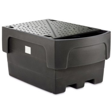 Captive Vannas bāze 1 tvertnei IBC 1100L Plastmasas PE CEMO 10950