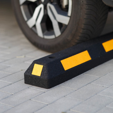 Limitador de estacionamento separador com fita reflexiva 840x105x150mm