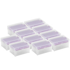 Consejos para pipete 200 ul. Sin Dnisha / RNase - un conjunto de 10 x 96 PC.