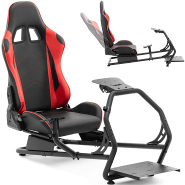 En stol for racing simulator justerbar