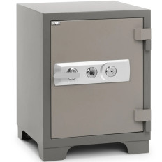Caja fuerte resistente al fuego con cajones sobre ruedas 52.5 x 50 x 67 cm