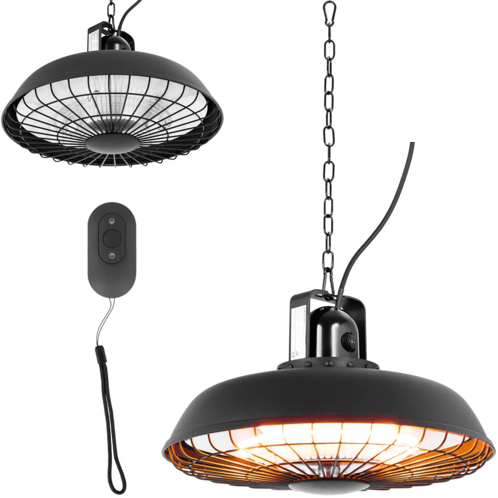 Infrasarkanais terases lampa karājas ar 600/1200/1800 tālvadības pulti