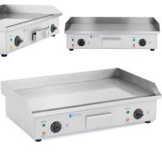 BBQ Electric Grill Plate Gladke Dvojne 730 x 400 mm 2 x 2200 W