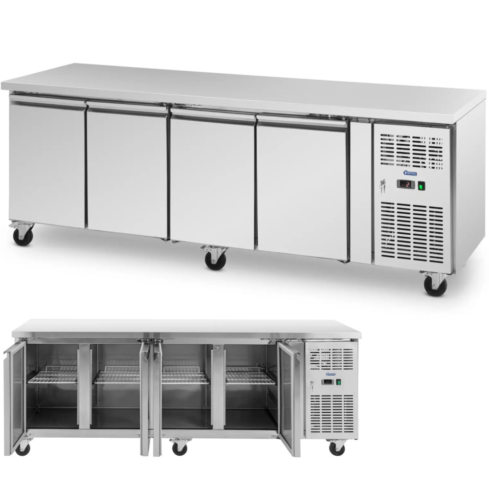 Hladilna miza na kolesih 4 Komore 550 L 223x70x85 cm