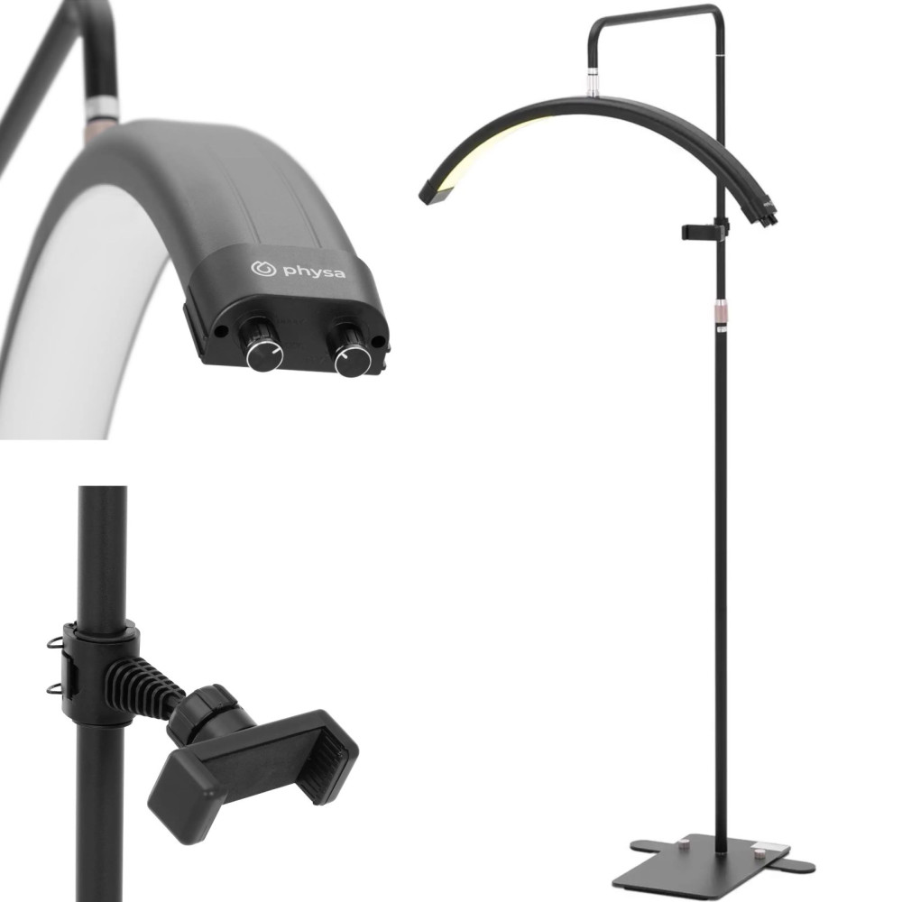 Kosmetisk lampa för sminkjusterbar LED 3000 - 6000 K 40 W - Svart