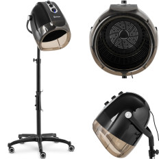 Hair dryer Helmet hairdressing with ionization standing 70 C 1000 W - black