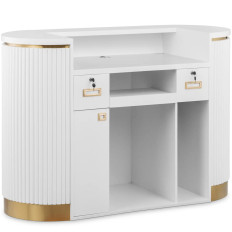 Recepcija za hotelsko pisarno sobo z LED razsvetljavo