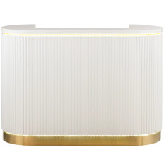 Desktop per la reception per la camera dell'hotel dell'hotel con illuminazione a LED