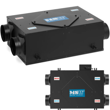 Aerial siltummaiņa Rekuperators 148 m2 450 m3 / h