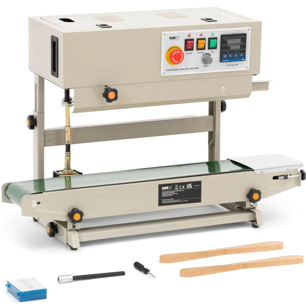 Vertikal Tape Welder for Doypack Folie 6-12 mm 0-300 grader 500 W