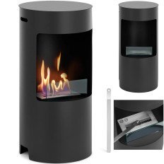 Biokomine isolada altura de aço 80cm qua. 40cm preto