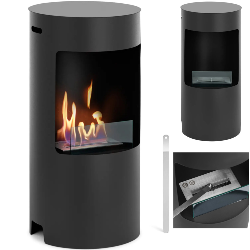 Biokomine isolada altura de aço 80cm qua. 40cm preto