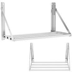 Wall shelf Hanging tubular folding steel 60 x 30 cm