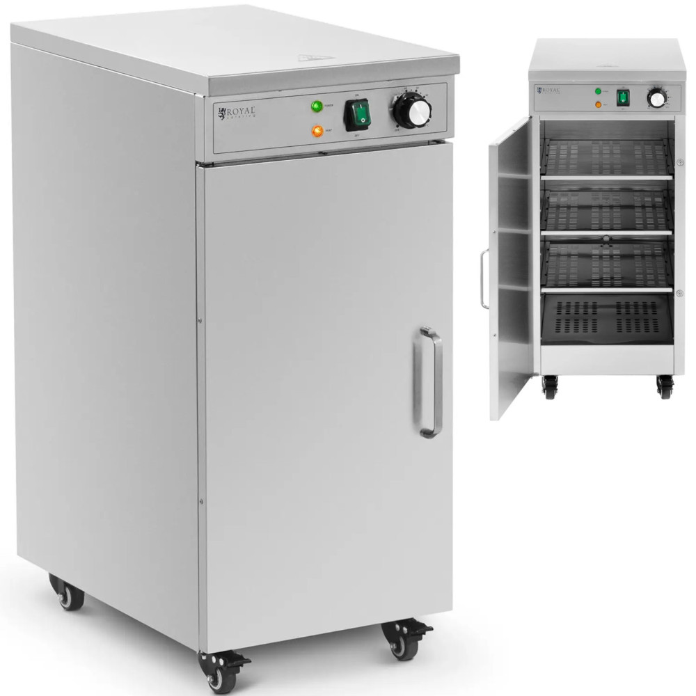 Guarda-roupa de aquecimento para rodas em rodas até 60 pratos com qua. 29 cm 600 W