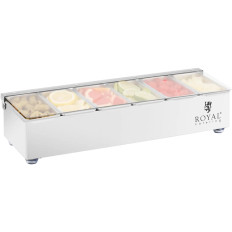 Contenedor de organizador de barmain para accesorios para bebidas con una tapa 6 x 0.4 l