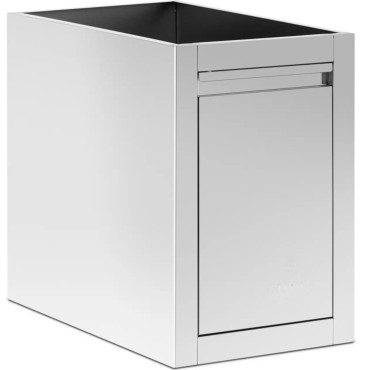 Korg för skräp för cateringtabeller Stål 125 l