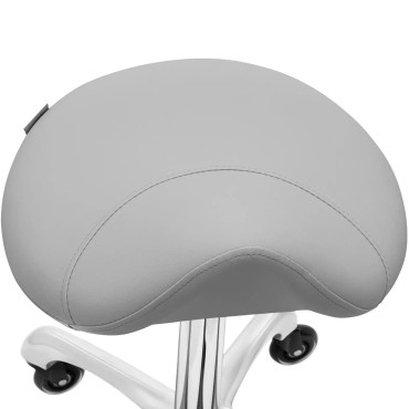 Taboré Tabouret Selle de Hoker cosmétique sur roues jusqu'à 150 kg York - gris foncé