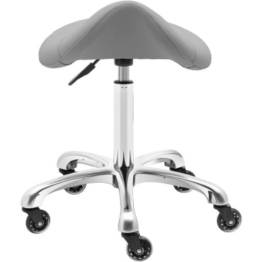 Taboret izkārnījumi kosmētikas hoker seglu uz riteņiem līdz 150 kg York - tumši pelēks