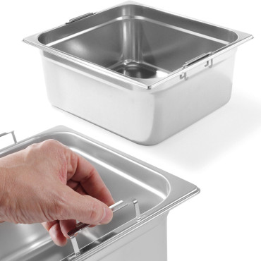 Recipiente GN com alças escondidas GN2 / 3 354x325mm. 200mm - Hendi 803301