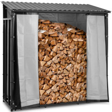 Stare per legna da ardere con picco e tarpaulin 191 x 89 x 192,5 cm