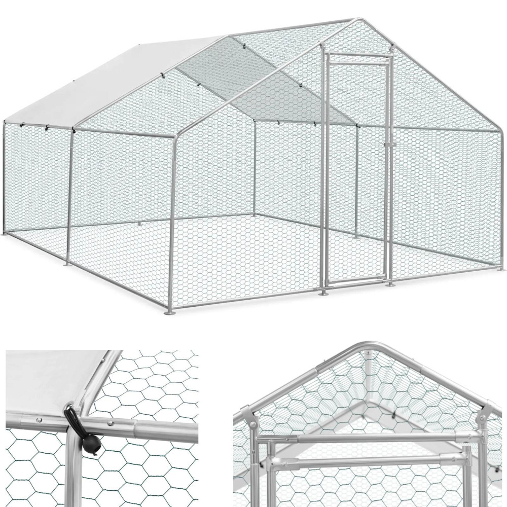 Fraktlantbur för kycklingar med Tarpa 300 x 400 x 198 cm