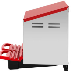 Socket de ponture murale 2 en acier de chambre 52 x 54 x 48 cm