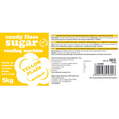 Açúcar para uma granulação de eixo de açúcar 0.8-1.2mm Gosto natural amarelo 5kg