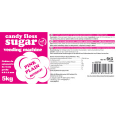 Sukker til en sukkeraksel granulering 0.8-1.2mm naturlig smag rød 5 kg