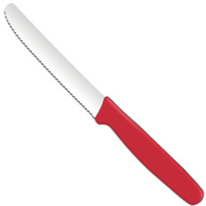 Universal knife Serrated 112/211 mm - red