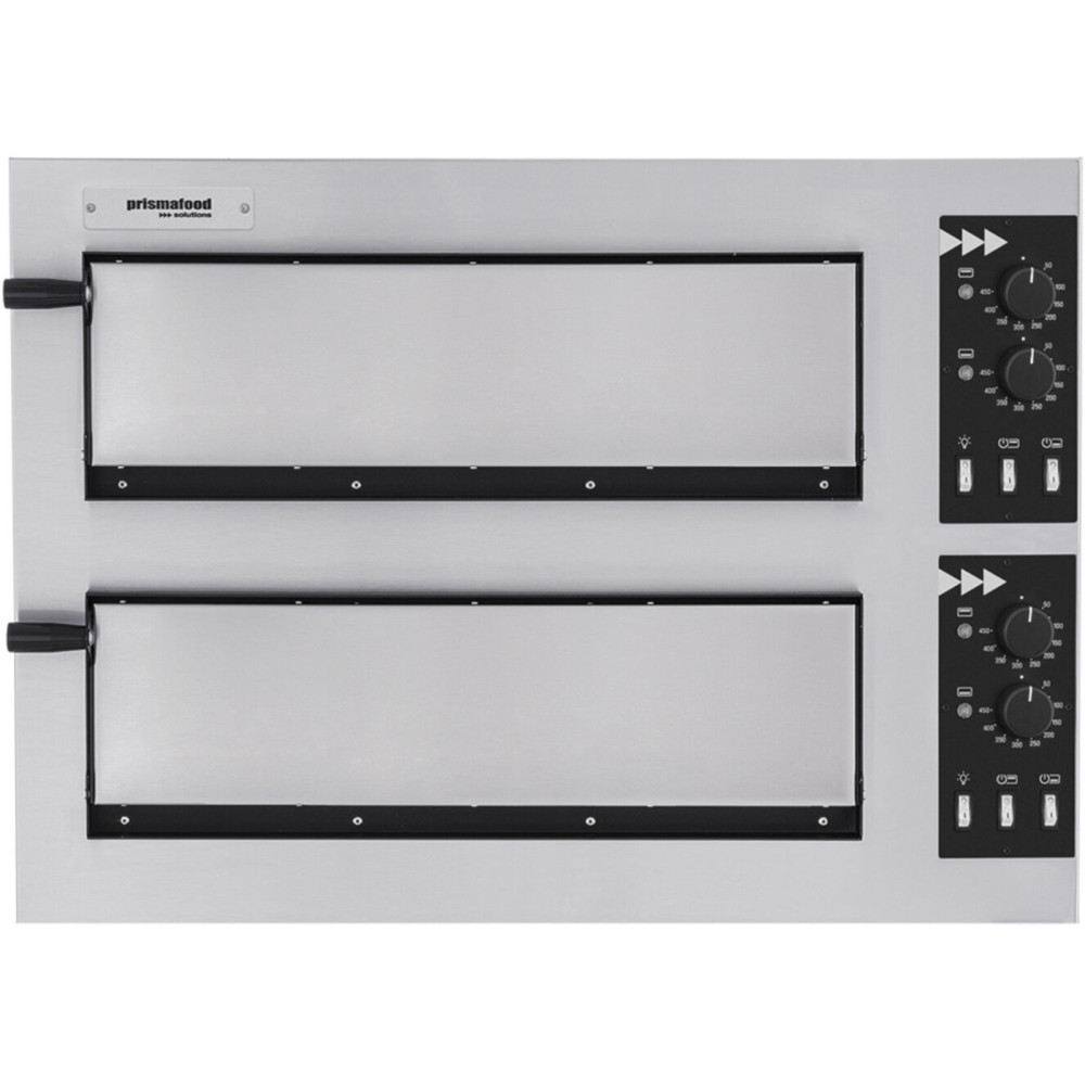2-kammerpizzaovn for 2 pizza ons. 45 cm Basic 2/50 Vetro 6000 W 2-kammerpizzaovn for 2 pizza ons. 45 cm Basic 2/50 Vetro 6000 W