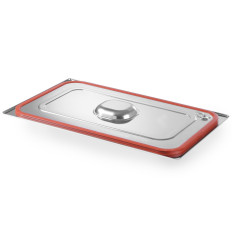 Tampa do recipiente de linha GN Profi com gaxeta de silicone GN1 / 2 265x325mm de aço inoxidável - Hendi 802625