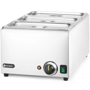 Bemar ēdieni traukiem 3x GN 1/3 100 mm ar vākiem 1000 W