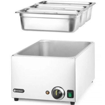 Bemar ēdieni traukiem 3x GN 1/3 100 mm ar vākiem 1000 W