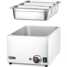 Bemar-gerechten voor gerechten 3x GN 1/3 100 mm met deksels 1000 W