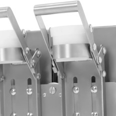 Cocktail-Shaker-Bar-Mischer dual 2 x 0,75 l 240 U / min - Silber