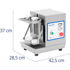 Koktel shaker bar mikser dual 2 x 0,75 l 240 rpm - srebro