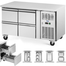 Πίνακας τροφοδοσίας σε τροχούς 4 συρτάρια 280 l 136 x 70 x 85 cm