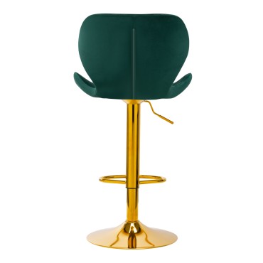 BARSTOL QS-B15 VELVET GRØN — bagfra