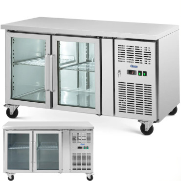 Dzesēšanas tabula 2 Door Glazed 280 l 136 x 70 x 85 cm