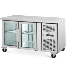 Jäähdytystaulukko 2 Ovi lasitettu 280 l 136 x 70 x 85 cm