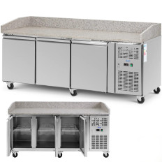 Ψυγείο για πίτσα 3 θαλάμους σε τροχούς 560 L 202 x 80 x 100 cm